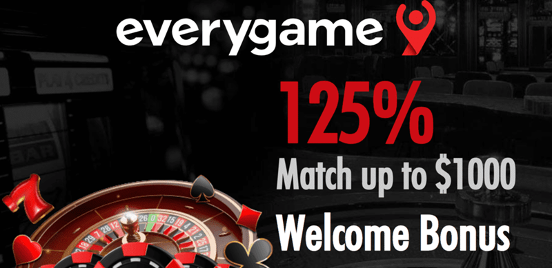 Get a free no deposit bonus at Everygame Casino 2